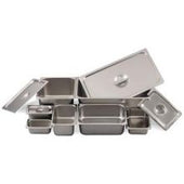 Alegacy Stainless Steel 24 Gauge Half Size Steam Table Pan, 2 1/10 Quart.