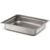 Alegacy 25 Gauge Half Size Economy Perforated Anti Jamming Steam Table Pan, 11 Quart.