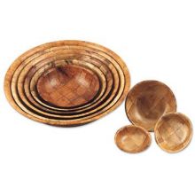 Alegacy Woven Wood Salad Bowl, 8 inch Diameter -- 12 per case.