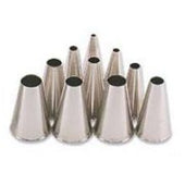 Alegacy Stainless Steel Plain Tip Pastry Tube - Tip Number 2.