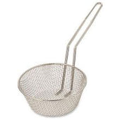 Alegacy Nickel Plated Medium Mesh Culinary Basket, 8 inch Diameter.