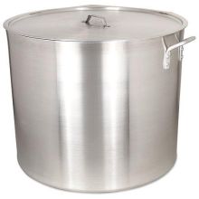 Alegacy Heavy Duty Aluminum Stock Pot with Lid, 100 Quart.