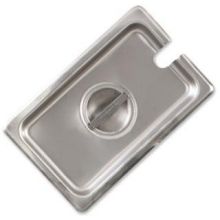 Alegacy 24 Gauge 18/8 Stainless Steel Standard Flat Notched Cover Only, 12 3/4 x 7 inch.