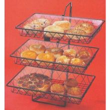 CalMil 3 Tier Wire Basket Rack, 18 x 19 x 22 inch.