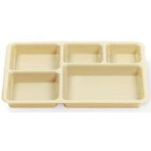 Cambro Camwear Polycarbonate Tray On Tray Meal Delivery Base Tray, Beige, 14 3/4 x 10 9/16 x 1 5/16 inch -- 24 per case.