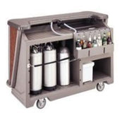 Cambro Designer Style Portable Medium Size CamBars Complete Soda System, Sedona, 67 1/2 x 28 1/2 x 47 1/2 inch.