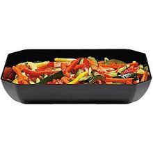 ShowFest Octagonal Display Bowl, Black, 20 x 12 x 2 inch -- 6 per case.