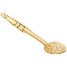Cambro High Heat Camtensils Perforated Deli Spoon, Amber, 13 inch -- 12 per case.