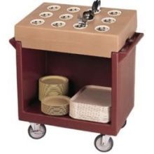 Cambro Tray and Dish Cart, Granite Gray, 38 1/8 x 22 1/4 x 34 1/4 inch.