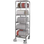 Dinex Mobile Drying/Storage Rack Only, 20.50 x 22 x 78 inch for Smart-Therm Holds 90 Induction Base.