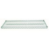 Spec-Line Green Epoxy Wire Shelf, 14 x 48 inch.