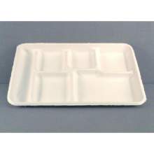 Huhtamaki Molded Fiber School Lunch Tray, 9 x 12 inch -- 500 per case.