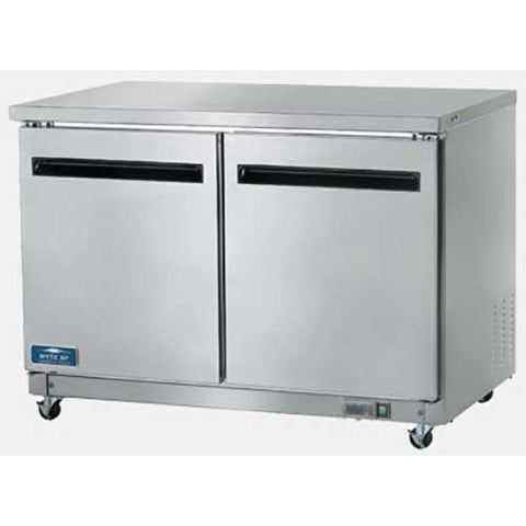 Arctic Air Double Door Under-Counter Refrigerator, 48.25 x 30.0 x 35.625 inch.