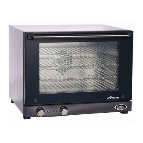 Cadco Stainless Steel Anna Half Size Compact Convection Oven, 23.63 x 18.63 x 23.75 inch.