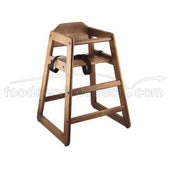 Alegacy Walnut Wood Baby Chair - Knocked Down, 27 1/4 inch.