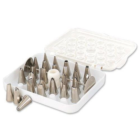 Alegacy Stainless Steel Decorating Tube Set -- 1 set.
