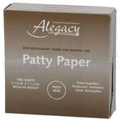 Alegacy Patty Paper, 5 1/2 x 5 1/2 inch Sheet Size -- 12000 per case.