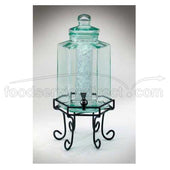 CalMil Octagon Glass Beverage Dispenser, 2 Gallon.