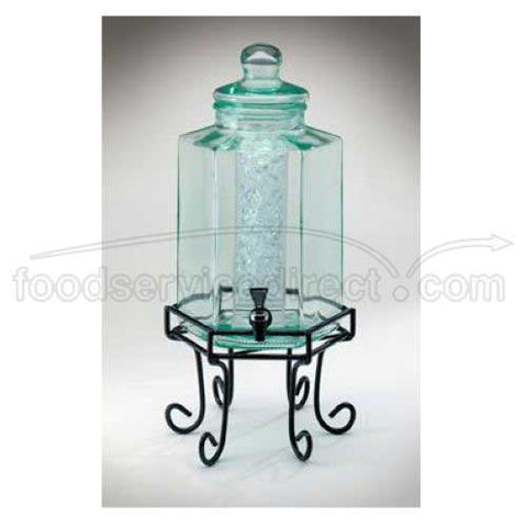 CalMil Octagon Glass Beverage Dispenser, 2 Gallon.