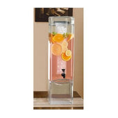 Cal Mil Square Glass Beverage Dispenser - 3 Gallon, 10 x 7 x 26 1/2 inch.
