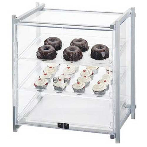 Cal Mil Silver Single Serve One by One Display Case, 20.5 x 17 x 21.875 inch.