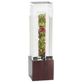 Cal Mil 3 Gallon Square Westport Acrylic Beverage Dispenser with Infusion Chamber, 8.125 x 9.75 x 25.75 inch.