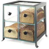 Cal Mil Black Soho 4 Drawer Bread Case, 14 x 13 x 14.125 inch.