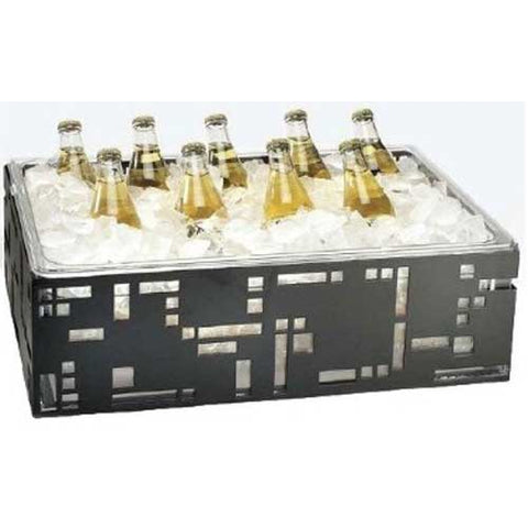 Cal Mil Black Squared Ice Housing, 21 x 12.5 x 6.5 inch.