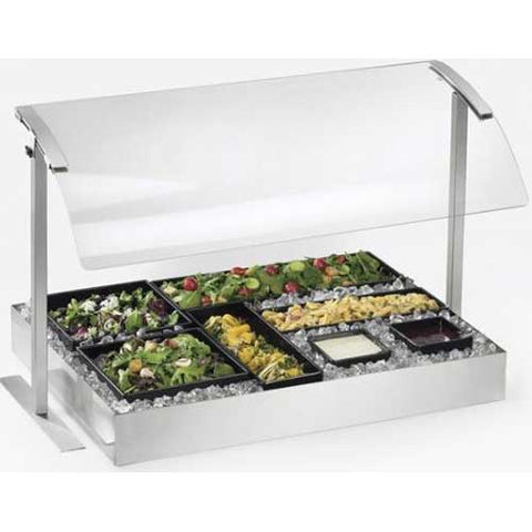 Cal Mil Stainless Steel Single Sneezeguard, 49.25 x 16 x 20.625 inch.