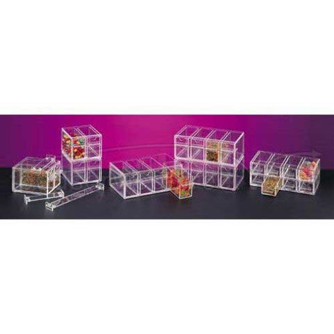 CalMil 8 Drawer Stackable Topping Dispenser, 13 x 8 x 5 inch.