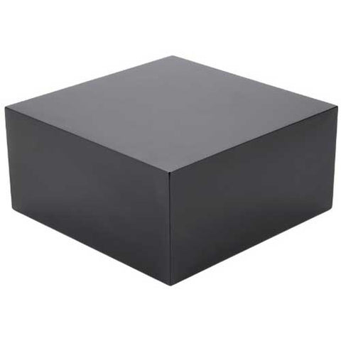 Cal Mil Midnight Bamboo Cube Riser, 12 x 12 x 3 inch.
