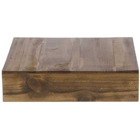 Cal Mil Madera Wood Cube Riser, 12 x 12 x 3.25 inch.