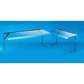 CalMil Acrylic Wire Frame Portable Sneezeguard, 4 feet.