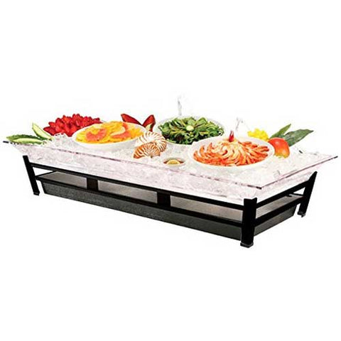 Cal Mil Black Large Ultimate Ice Housing Display with Led, 19 x 27 x 10 inch.
