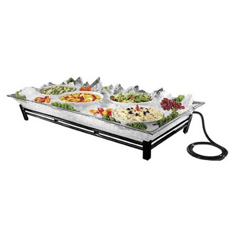 Cal Mil Black Original Large Ice Carving Pedestal, 24 x 48 x 8 inch.