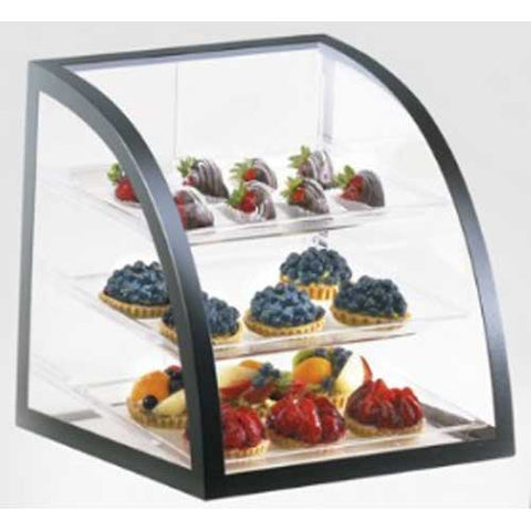 Cal Mil Black Euro Metal Iron Display Case, 16 x 16.5 x 16.5 inch.