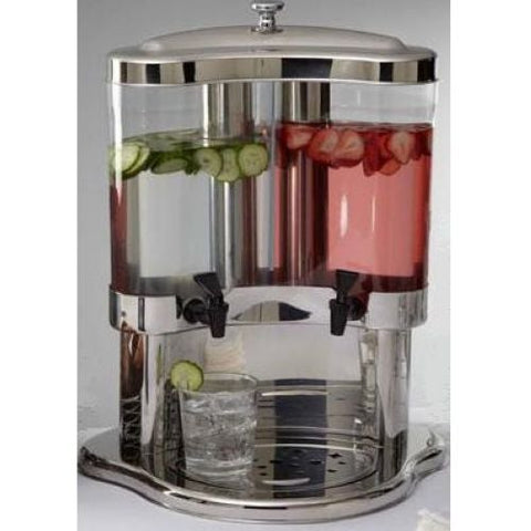 American Metalcraft Stainless Steel Dual Beverage Server, 13 1/2 x 17 x 21 inch.