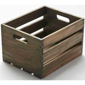 American Metalcraft Vintage Wood Crate, 10 1/4 inch Length -- 4 per case.