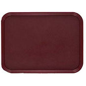 Cambro Dark Cranberry Camwear Rectangular Non-Skid Tray, 14 x 18 inch -- 12 per case.