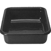 Cambro Poly Cambox Black 15 x 20 inch Flat Bottom Bus Box, 19 15/16 x 15 5/16 x 4 15/16 inch -- 12 per case.