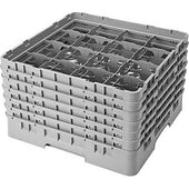 Cambro Camrack Polypropylene Brown Full Size 16 Compartment Glass Rack, 12 5/8 inch -- 2 per case.