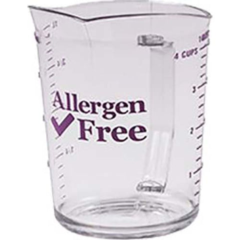 Cambro Camwear Polycarbonate Allergen‑Free Purple Measuring Cup, 2 Quart -- 12 per case.