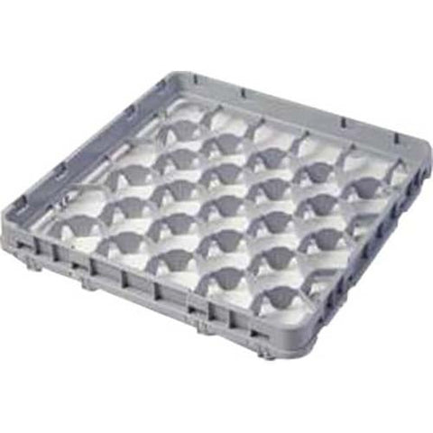 Cambro Soft Gray Full Size Half Drop 20 Compartment Extender Only, 19 5/8 x 19 5/8 x 2 inch -- 12 per case.