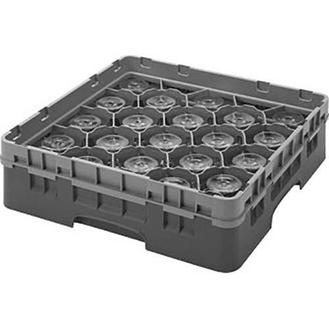 Cambro Camrack Polypropylene Soft Gray Full Size 20 Compartment Glass Rack, 3 5/8 inch -- 5 per case.