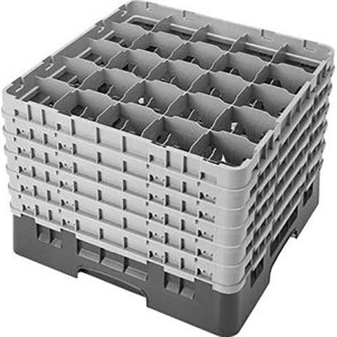 Cambro Camrack Polypropylene Beige Full Size 25 Compartment Glass Rack, 12 5/8 inch -- 2 per case.