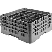 Cambro Camrack Polypropylene Brown Full Size 25 Compartment Glass Rack, 6 7/8 inch -- 3 per case.