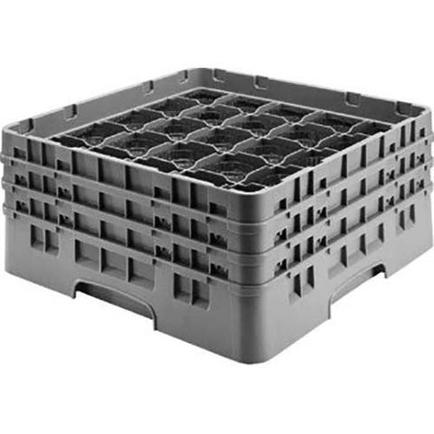 Cambro Camrack Polypropylene Teal Full Size 25 Compartment Glass Rack, 6 7/8 inch -- 3 per case.