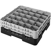 Cambro Camrack Polypropylene Teal Full Size 25 Compartment Glass Rack, 7 3/4 inch -- 3 per case.