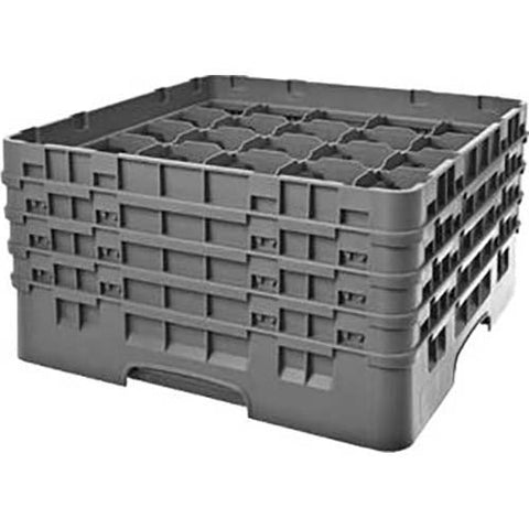 Cambro Camrack Polypropylene Black Full Size 25 Compartment Glass Rack, 8 1/2 inch -- 2 per case.