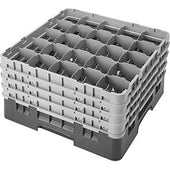 Cambro Camrack Polypropylene Teal Full Size 25 Compartment Glass Rack, 9 3/8 inch -- 2 per case.